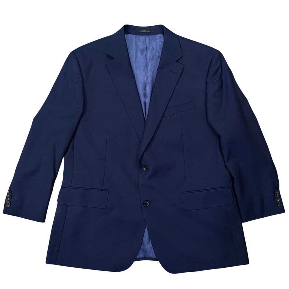 Charles Tyrwhitt Navy Blue Wool Blazer Jacket Sports Coat 46R Mens